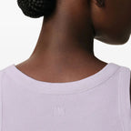 ribbed tank top, lilac top, summer fashion, cotton tank, casual wear