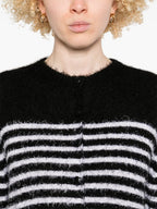 Image of Striped Cardigan Jules by Khaite for Women - Season Spring-Summer 2025 - Model view 4