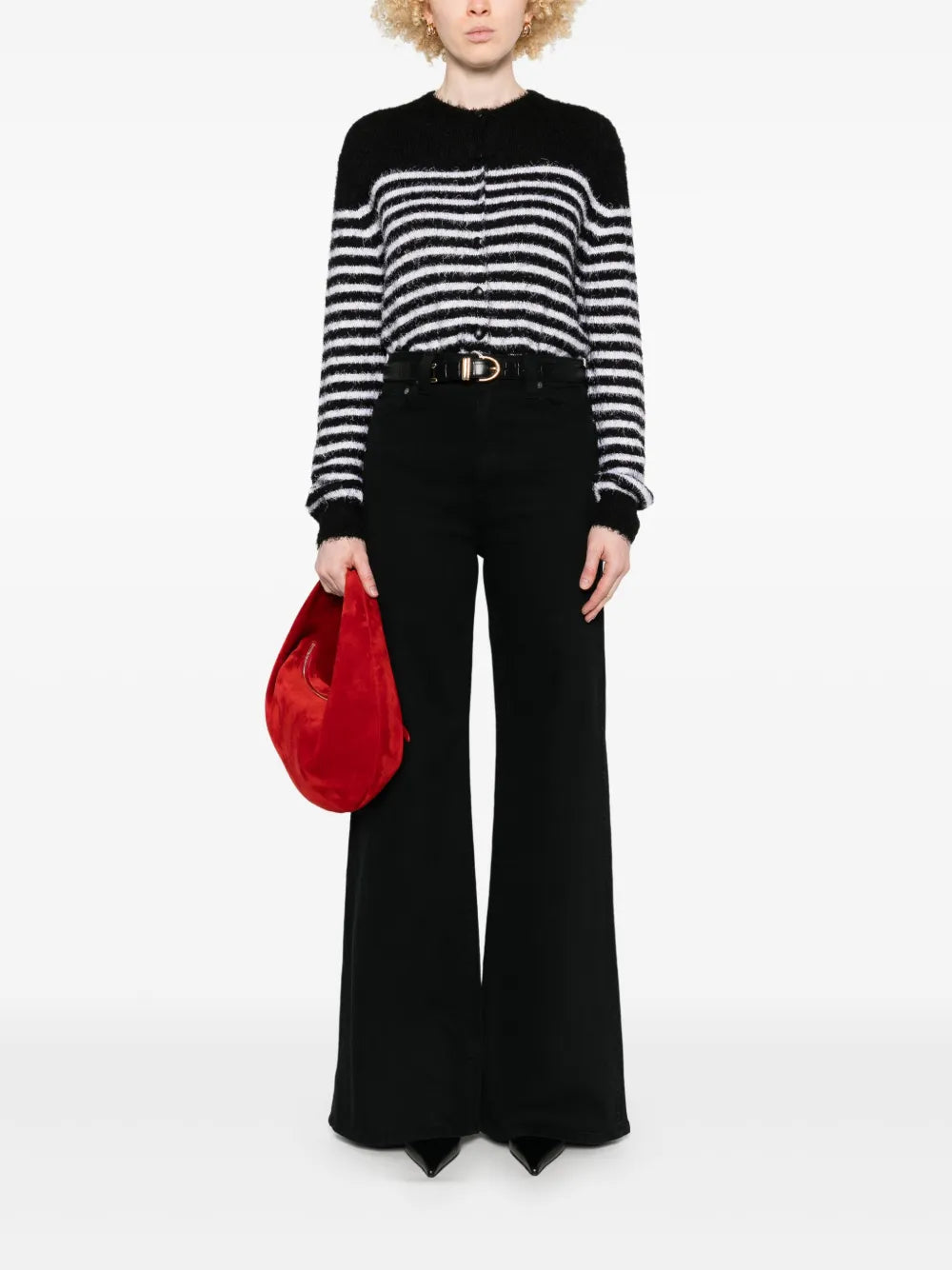 cardigan, Khaite, striped cardigan, silk and cashmere, women's fashion