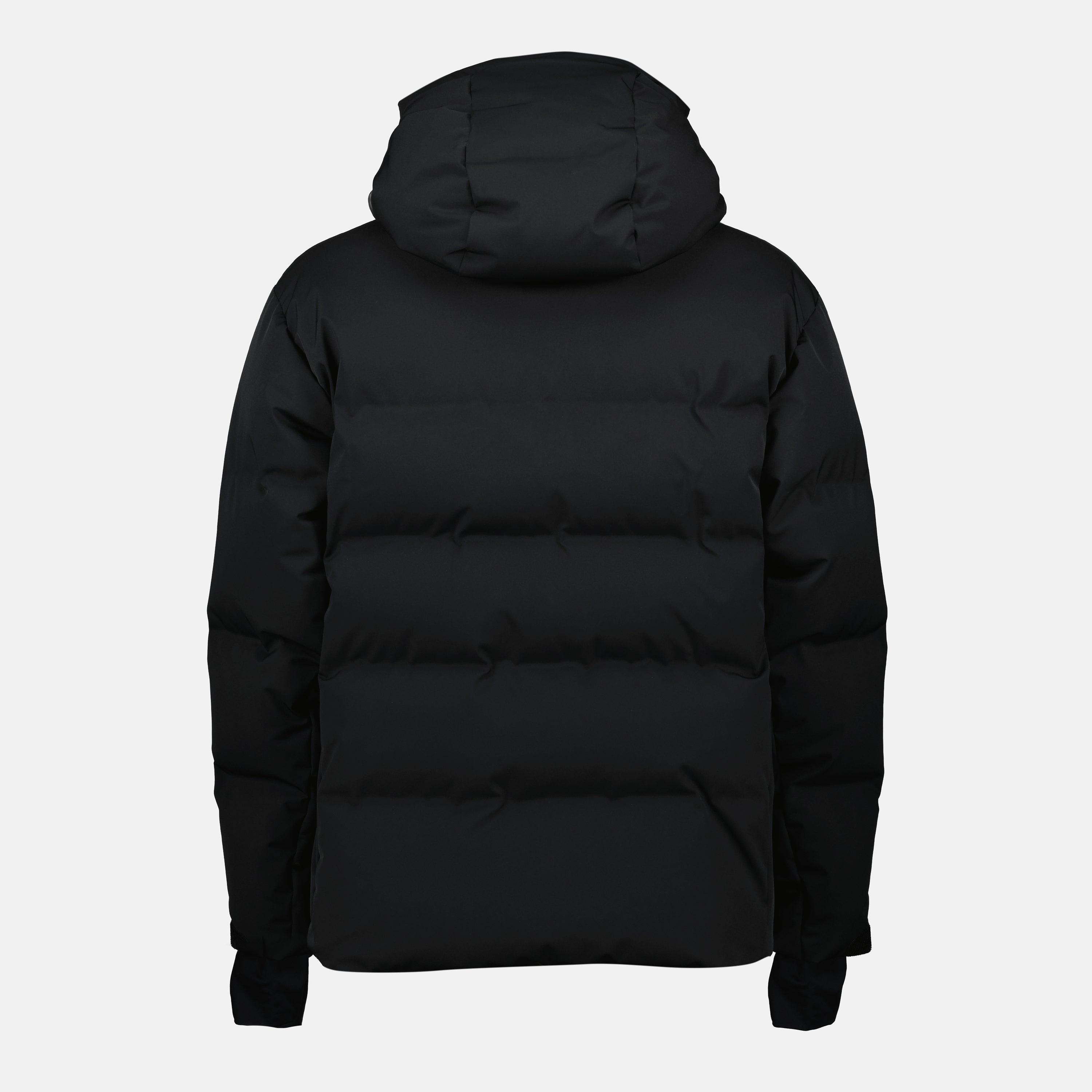 Moncler Grenoble, Fellberg down jacket, black nylon jacket, autumn winter collection, functional outerwear