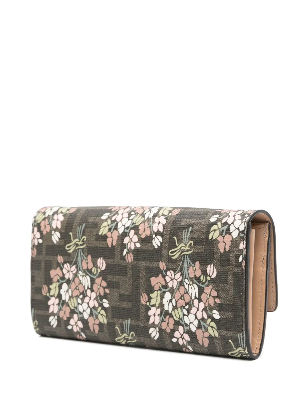 Fendi Roma Wallet, Floral Print Wallet, Designer Wallet, Wallet with Chain, Fendi Accessories