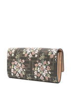 Fendi Roma Wallet, Floral Print Wallet, Designer Wallet, Wallet with Chain, Fendi Accessories