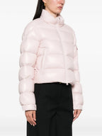 Image of Petra Pink Puffer Jacket by Moncler for Women - Season Autumn-Winter 2025 - Model view 2