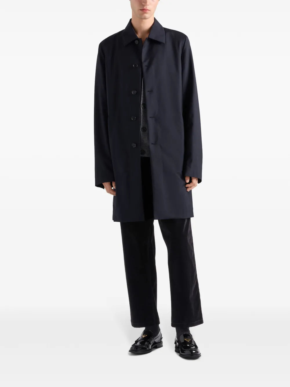 Imagem de Jeans Veludo de Denim de Perna Larga da Prada para Homens - Temporada Primavera-Verão 2025 - Vista Traseira