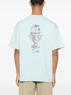 Imagen de camiseta azul claro de Drole De Monsieur para hombres - Temporada Primavera-Verano 2025 - Vista de detalle 1