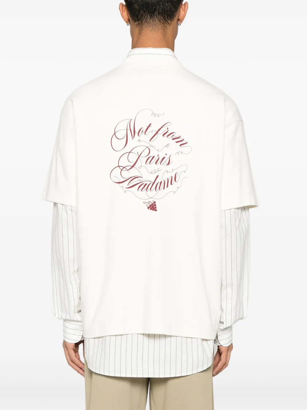 Slogan T-shirt Vignes Blanc