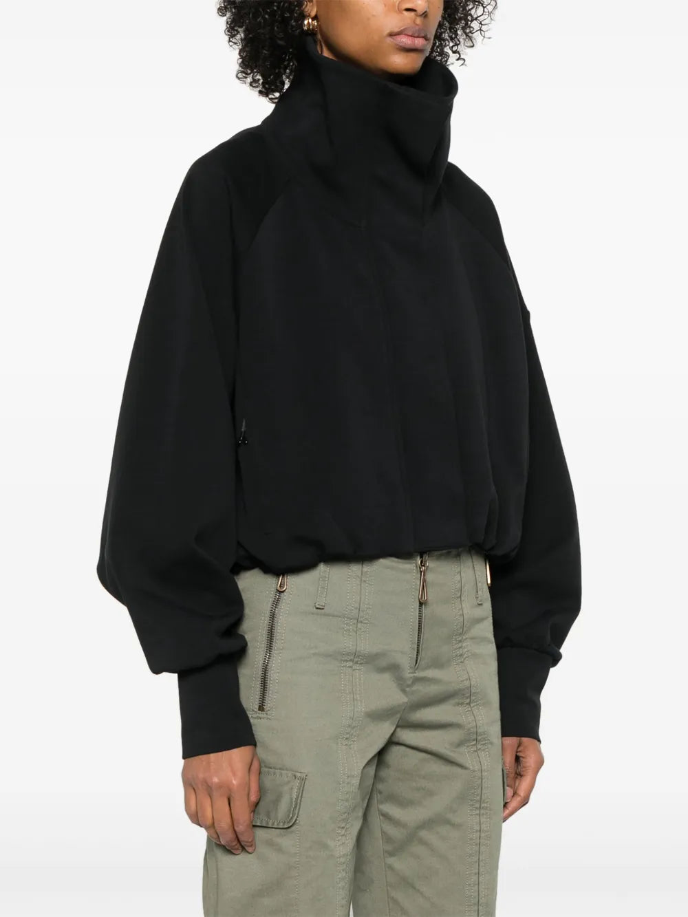 Black Zip-up Short Jacket