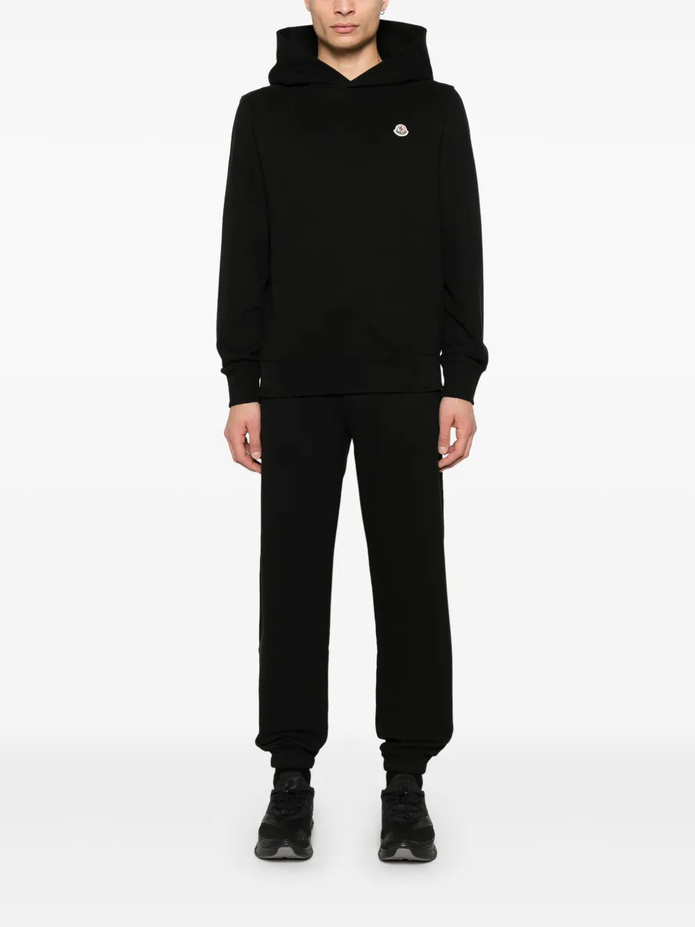 Jogging noir logo Moncler