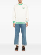 Sudadera bicolor con logo