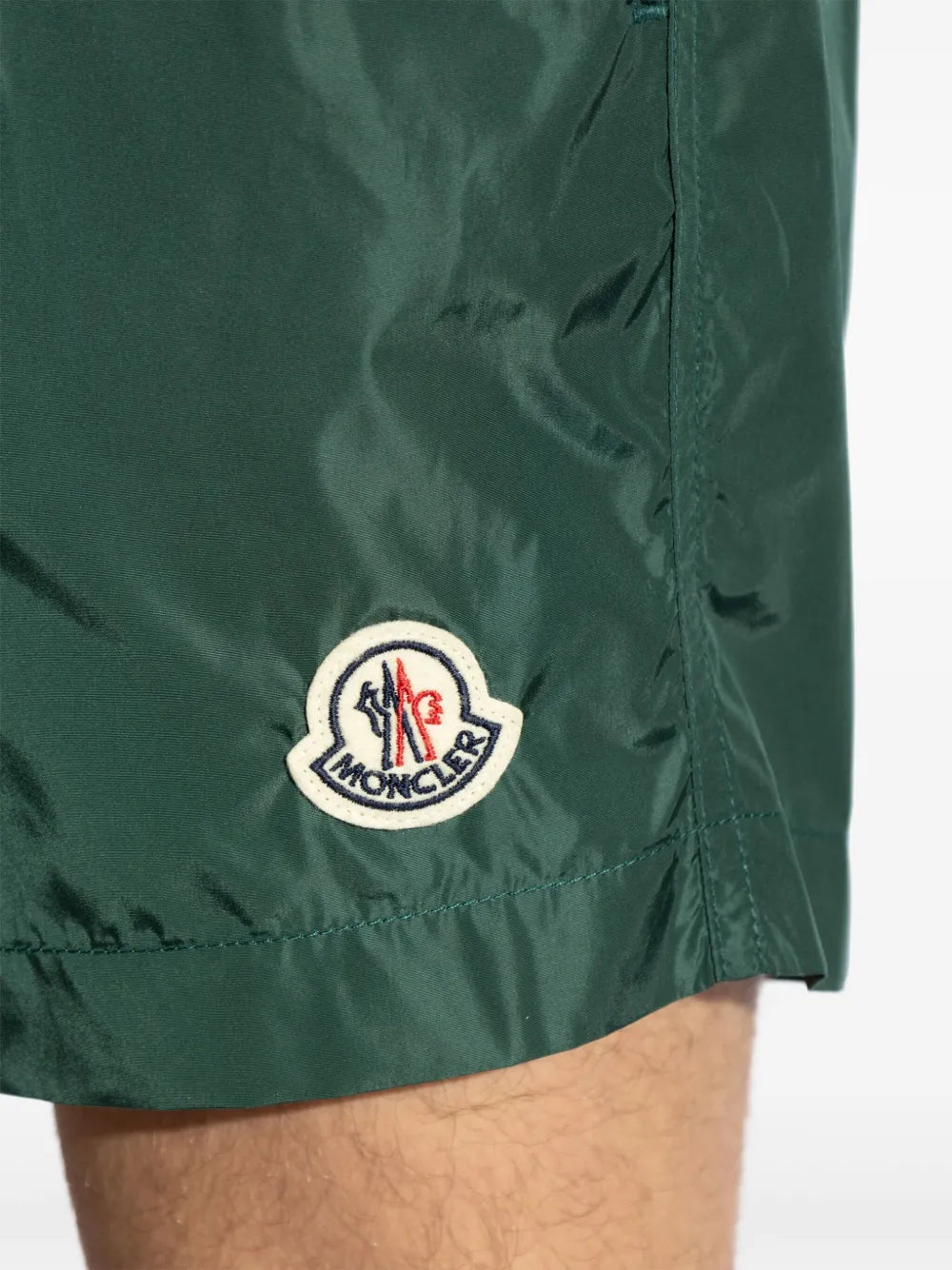 swim shorts, Moncler, green swimwear, summer fashion, men's swimwear
