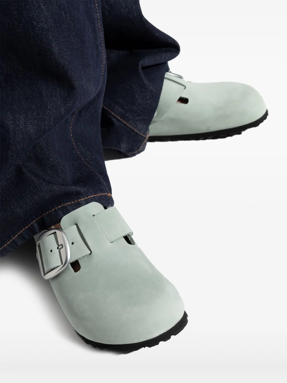 Image of Boston Big Buckle Mules by Birkenstock for Women - Season Spring-Summer 2025 - Model view 2