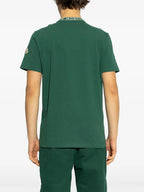 Image du T-shirt logo vert de Moncler pour hommes - Saison Printemps-Été 2025 - Détail Vue 6