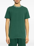 Image du T-shirt logo vert de Moncler pour hommes - Saison Printemps-Été 2025 - Détail Vue 1