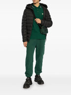 Image of Forest Green Logo Polo by Moncler for Men - Season Spring-Summer 2025 - Back View