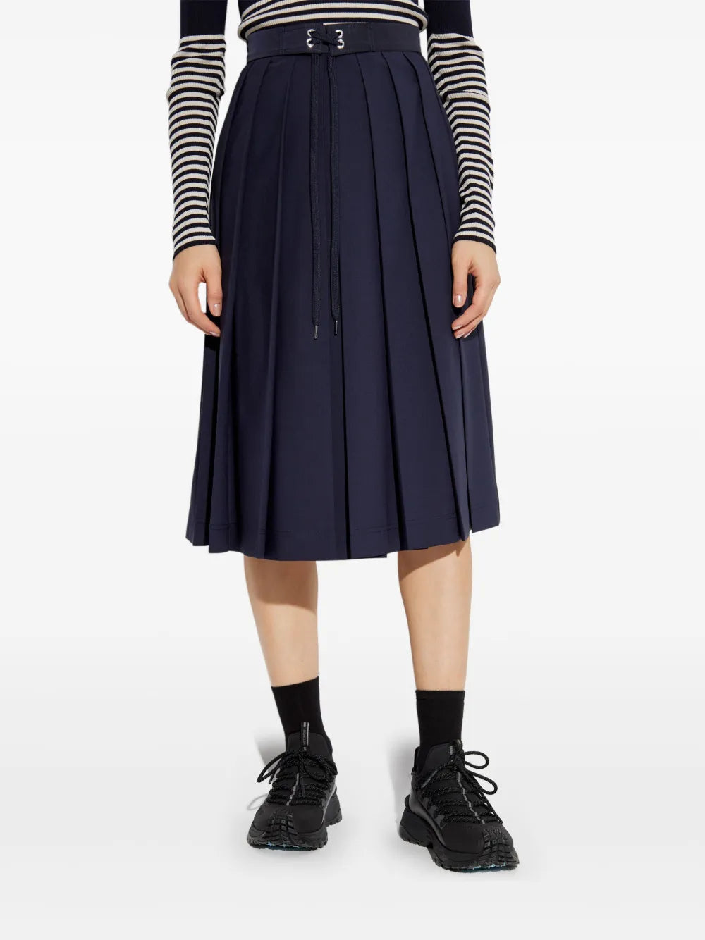 Pleated Navy Skirt
