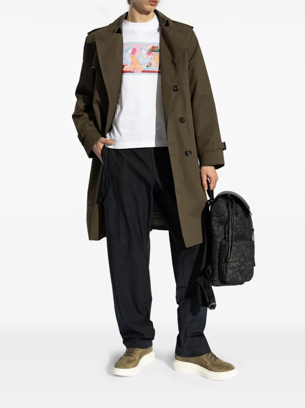 ホワイトプリントTシャツ