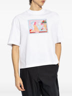 ホワイトプリントTシャツ