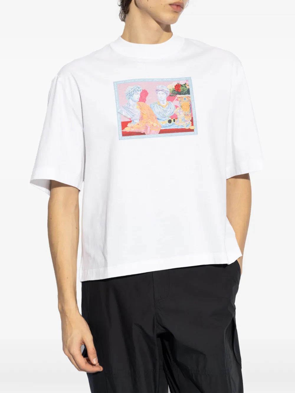 ホワイトプリントTシャツ