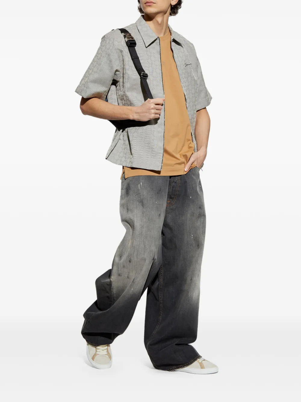 Chaqueta Camisa con Cierre Monograma