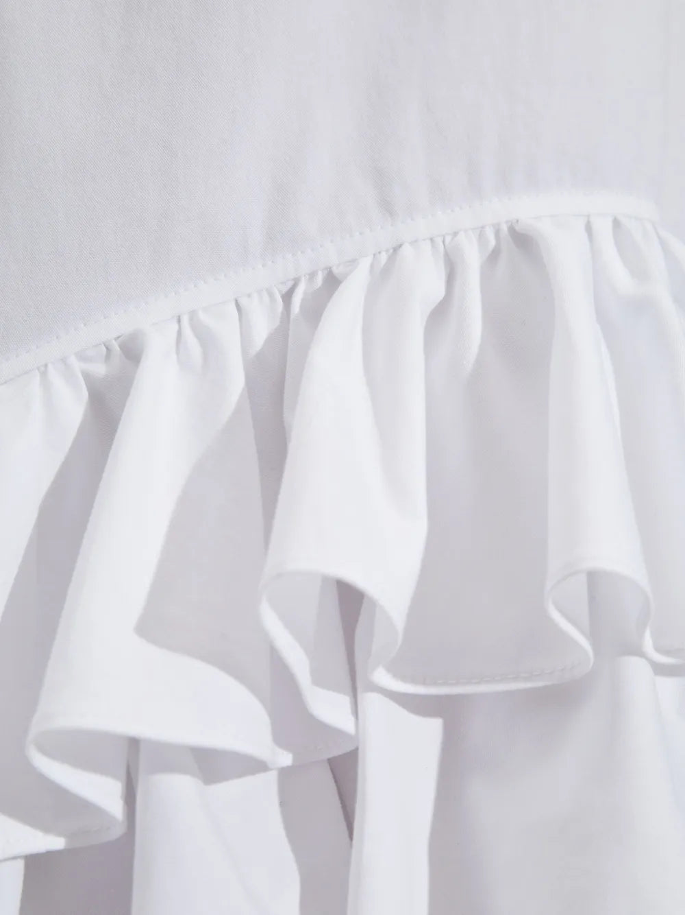 Bilde av hvit volangkjole fra Moschino for kvinner - Sesong Vår-Sommer 2025 - Detaljvisning 7