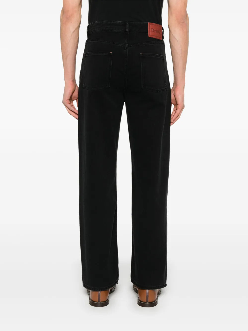 Drole De Monsieur의 남성용 블랙 데님 청바지 이미지 - 2025 봄-여름 시즌 - 상세보기 6