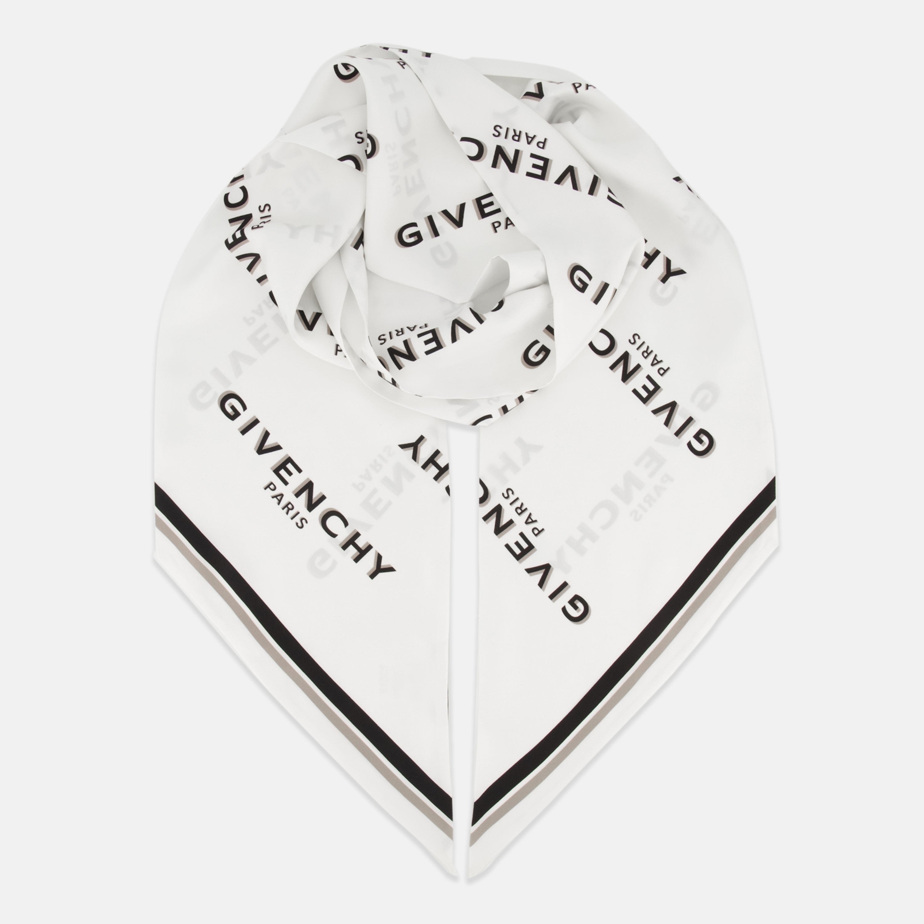 Maxi Bandeau de Seda Shadow Blanco