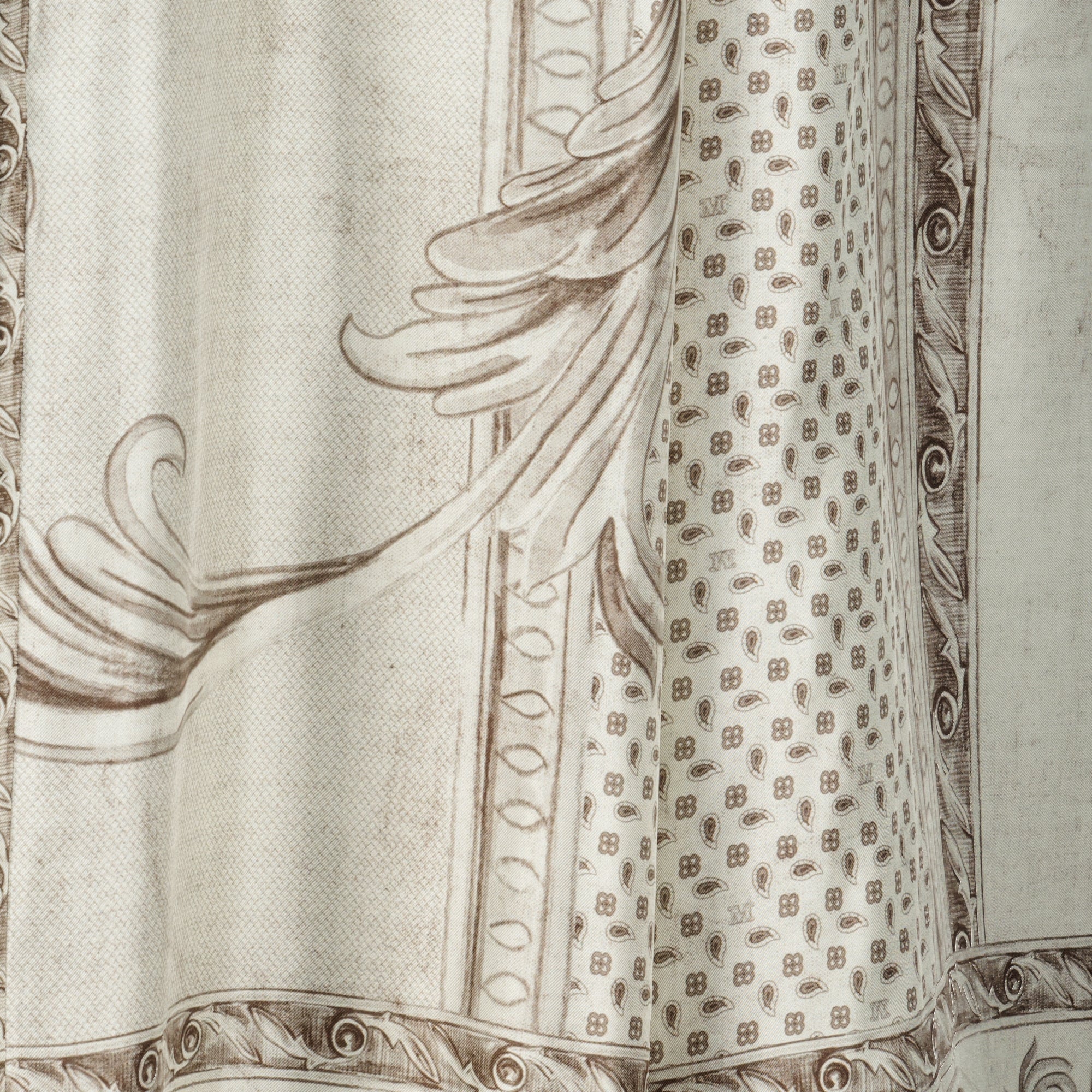 マックスマーラの女性用プリントシルクトラウザーの画像 - シーズン春夏2026 - 詳細ビュー2