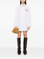 Robe Chemise Rayée Blanche