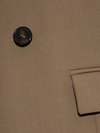 Oversized Beige Vest Blazer