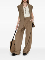 Oversized Beige Vest Blazer