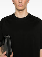 Image of Black T-shirt by Sacai for Men - Season Spring-Summer 2025 - Detail View 6
