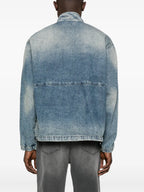 Imagen de una chaqueta de mezclilla lavada de Diesel para hombres - Temporada Primavera-Verano 2025 - Detalle 6