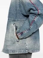 Imagen de una chaqueta de mezclilla lavada de Diesel para hombres - Temporada Primavera-Verano 2025 - Detalle 7
