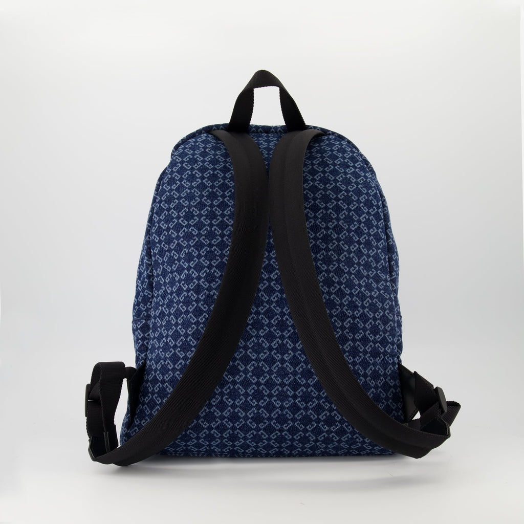 denim backpack, Essential U collection, designer backpack, stylish accessories, practical design