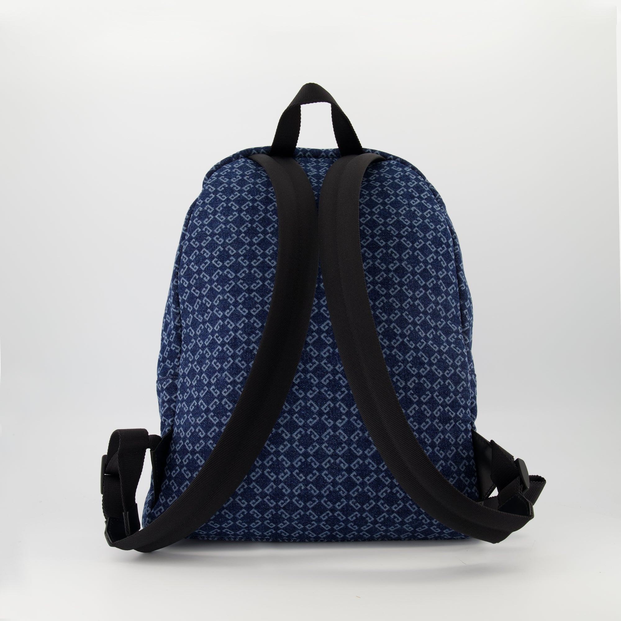 denim backpack, Essential U collection, designer backpack, stylish accessories, practical design