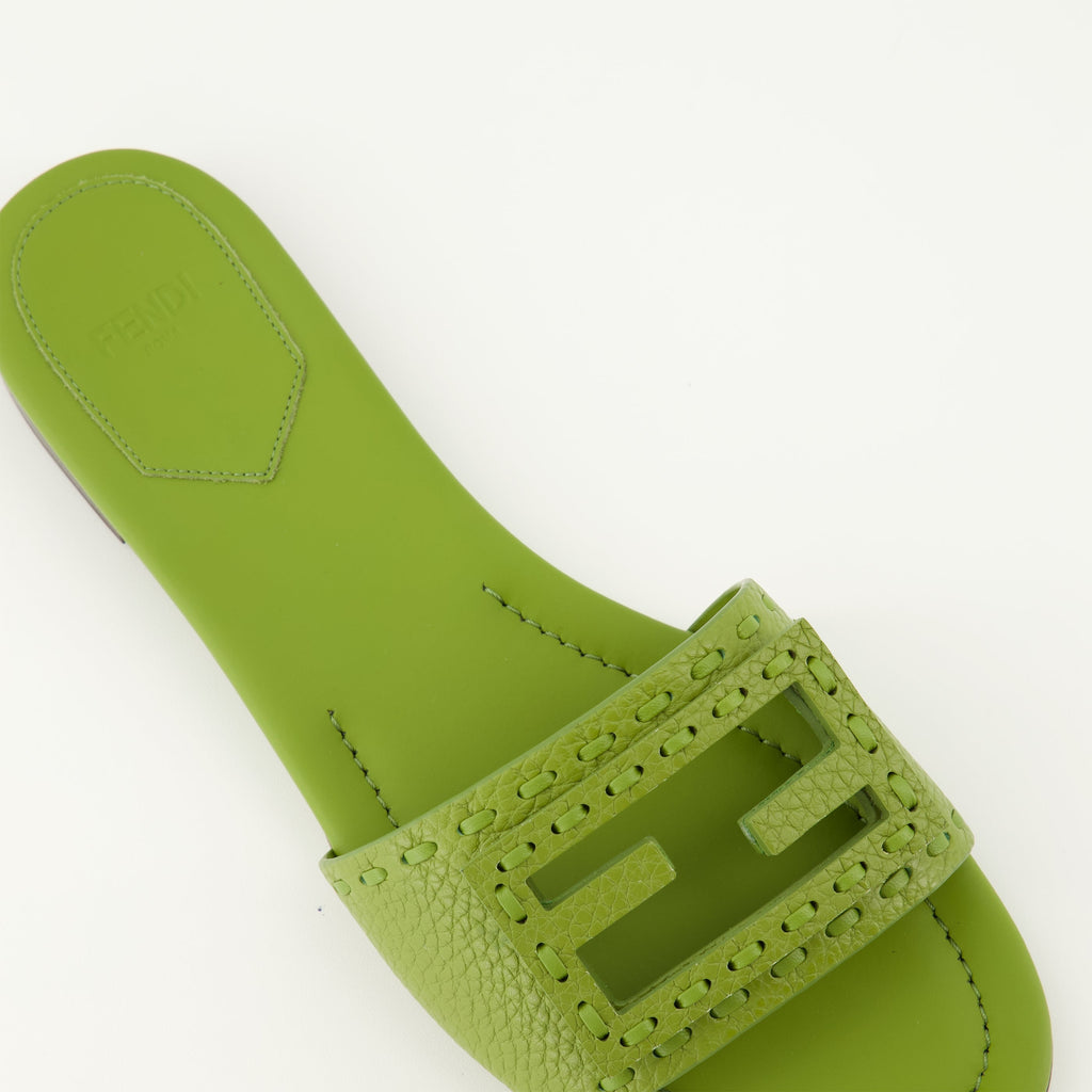 Baguette Green Mules