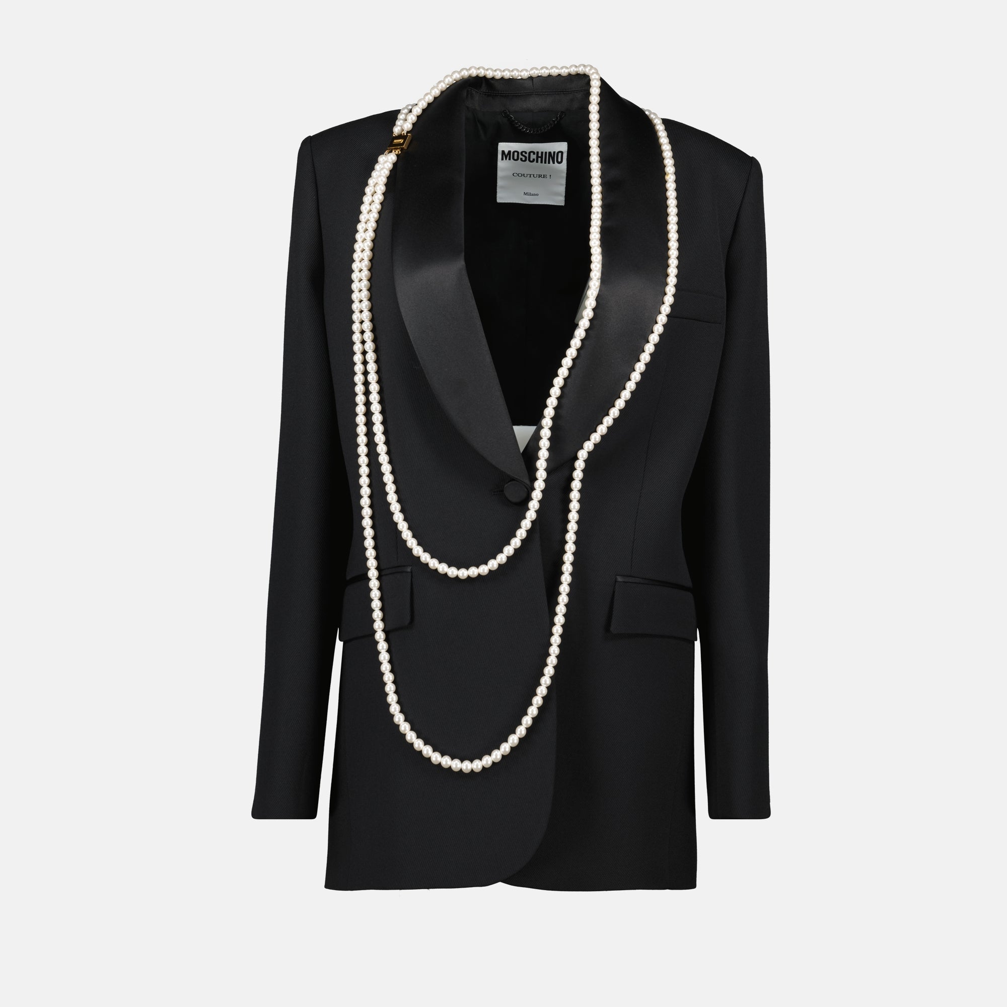 blazer, Moschino, fitted blazer, black blazer, women's fashion