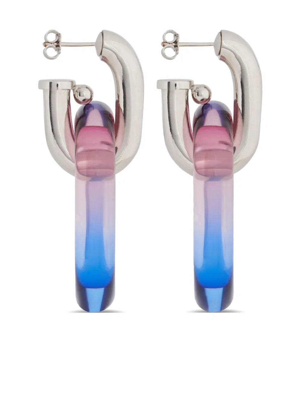 Tie and Dye earrings, contemporary resin jewelry, purple earrings, women's accessories, Rabanne earrings