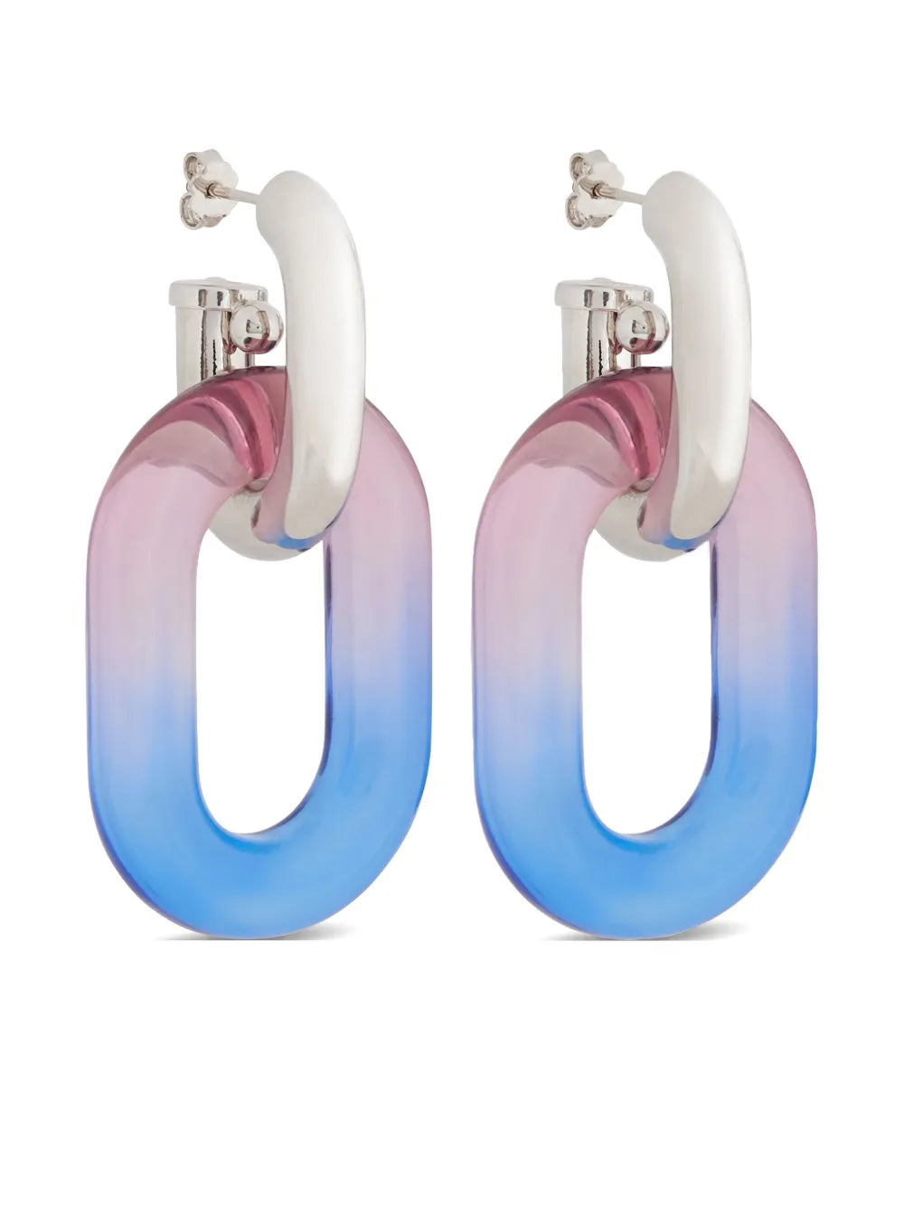 Tie and Dye earrings, contemporary resin jewelry, purple earrings, women's accessories, Rabanne earrings