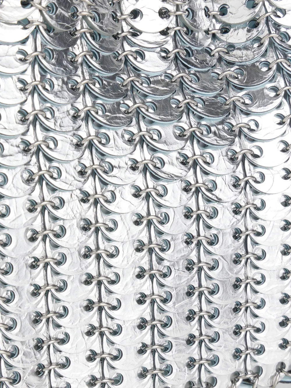 reversible blue bag, 1969 collection, Rabanne accessories, cowhide leather bag, elegant handbag