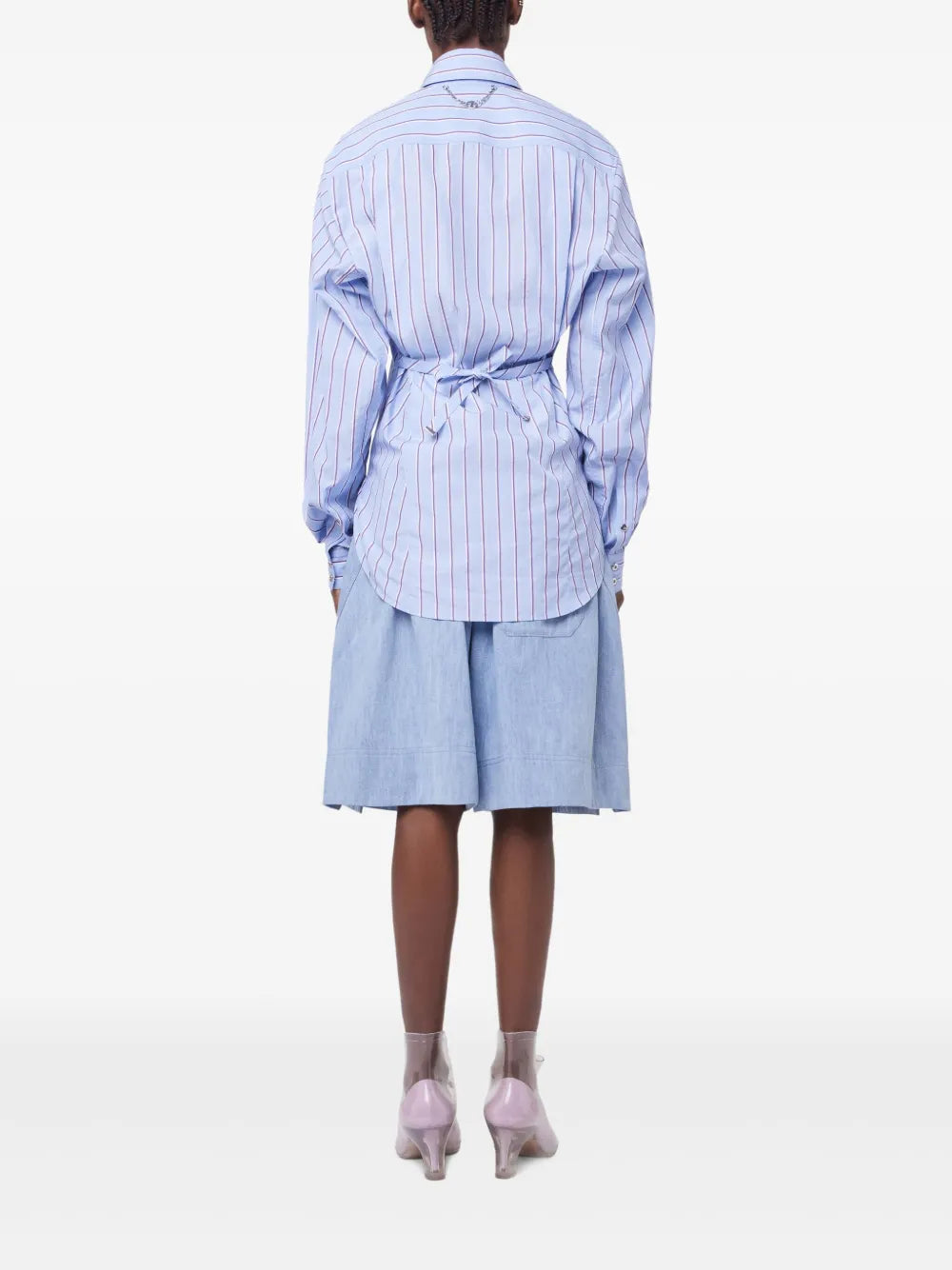 블루 스트라이프 셔츠