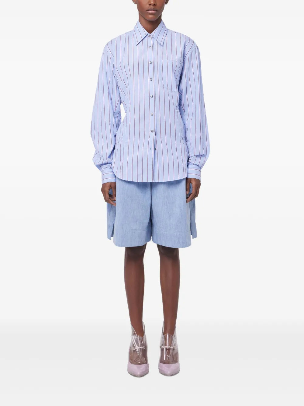 블루 스트라이프 셔츠