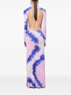 Image of Tie and Dye Dress by Rabanne for Women - Season Spring-Summer 2025 - Detail View 6