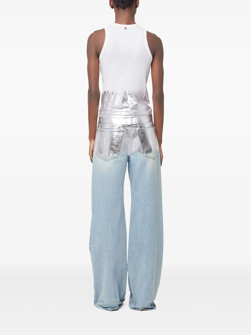 ホワイトジャージータンクトップ