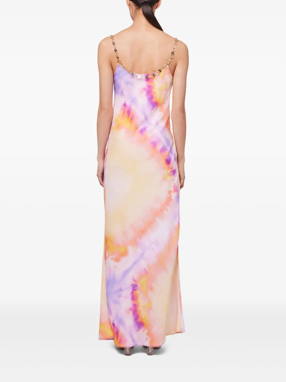 Tie and Dye Satin Dress - Rabanne - Women