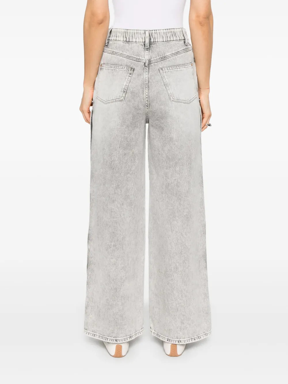 Gray Button Jeans