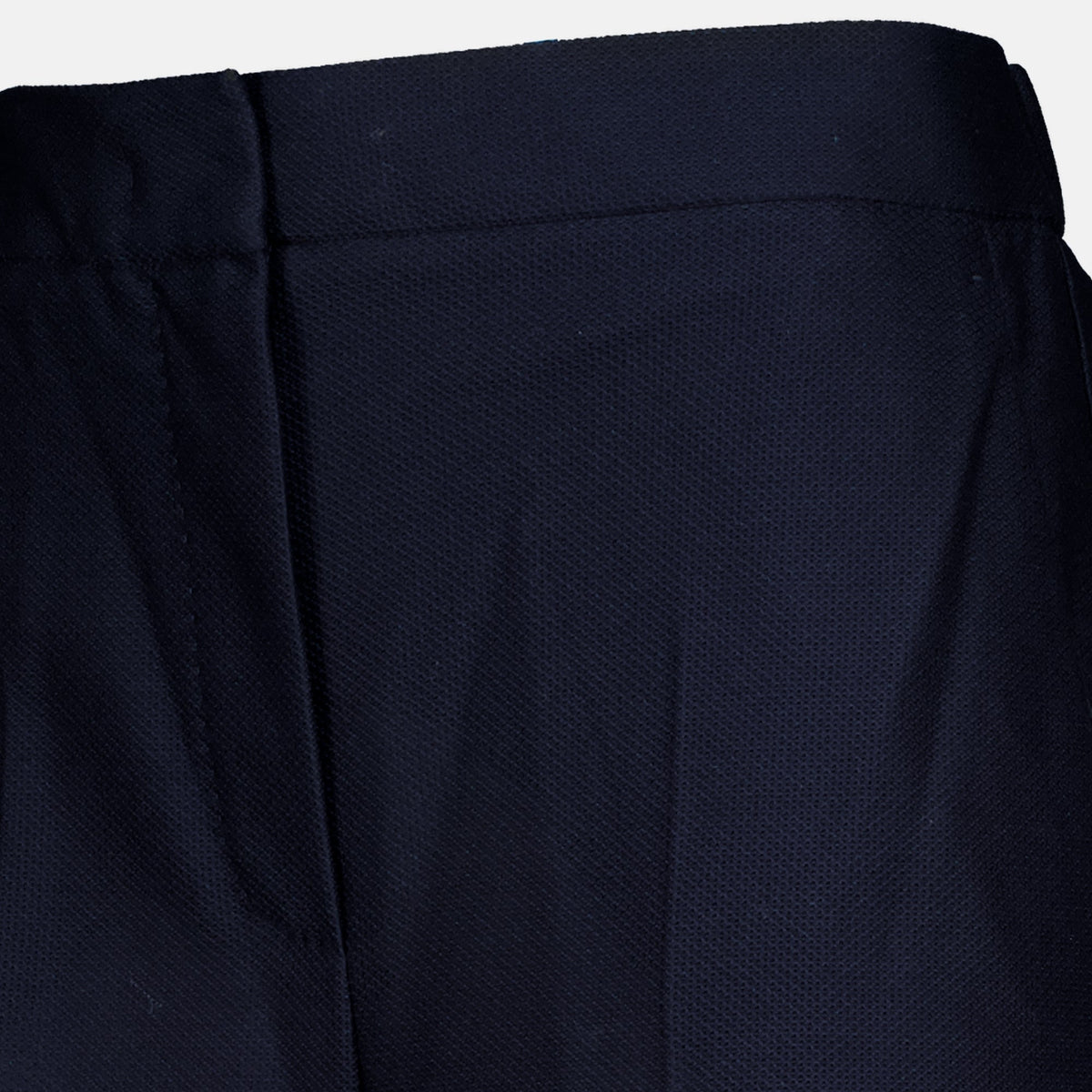 Pantalón de pernera ancha de punto azul marino