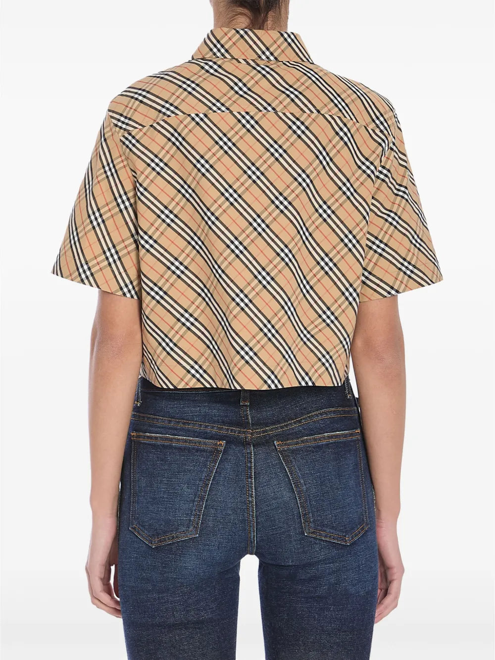 Crop Checked Shirt