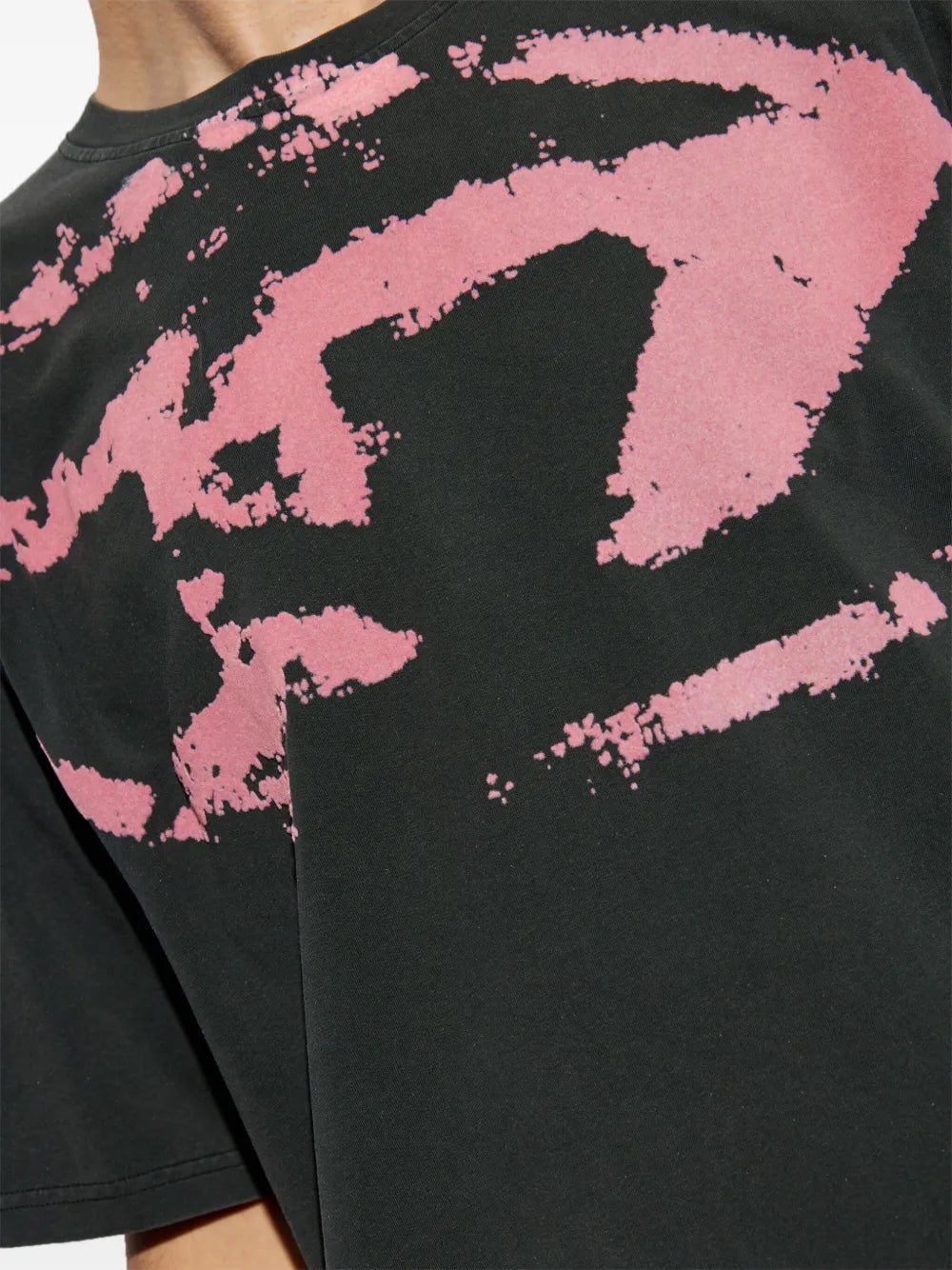 T-box R21, Diesel T-shirt, oversized grey top, casual wear, men's designer T-shirt