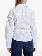 V-Delphi blouse, Diesel blouse, women's fashion, poplin top, elegant blouse